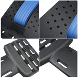 Product Back Stretcher Multi-Level Lumbar Region Back Support for Lower & Upper Muscle Pain Relief Spinal Curve Back Relaxation Device for Bed Chair & Car, Plastic