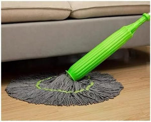 2-in-1 Self-Wringing Dehydrated Floor Mop | Microfiber Wet & Dry Mopping Stick | Moppers for Cleaning Floor | Office, Home & Kitchen