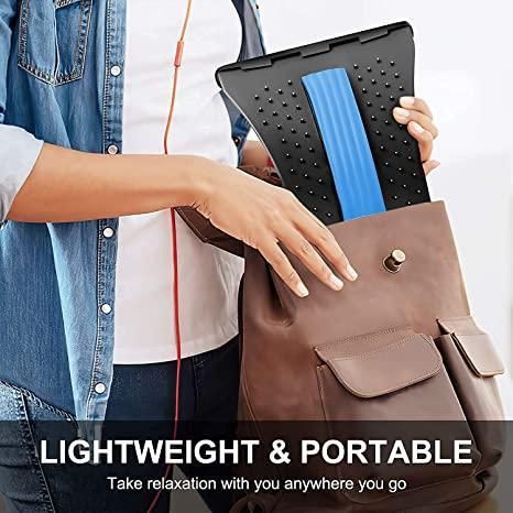 Product Back Stretcher Multi-Level Lumbar Region Back Support for Lower & Upper Muscle Pain Relief Spinal Curve Back Relaxation Device for Bed Chair & Car, Plastic